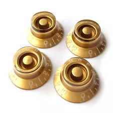 Top Hat Speed Control Knobs – Volume Tone for Gibson & Epiphone Les Paul – Gold