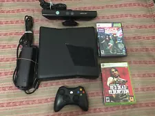 Microsoft Xbox 360 S model with kinect and games Bundle