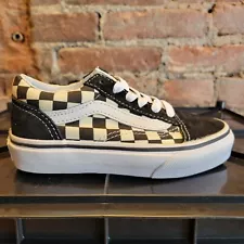 NWB Kids Vans Old Skool (Primary Check) Black/White #VN0A38HBPOS