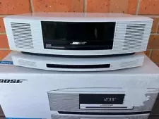 Bose Wave Music System III + SoundTouch Pedestal CD Clock Radio - White