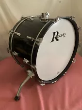 Vintage Rogers XP8 14x22 Bass Drum. 8 Ply Maple. Black. Complete. 1979-1984.