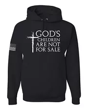 Gods Children Are Not For Sale Cross Men Women Hooded Sweatshirt