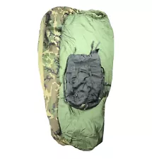 US Military 3 Piece Modular Sleeping Bag Patrol Sleep System/ Bivy Woodland Camo