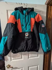 *RARE* Vintage NFL 90s Miami Dolphins Jacket Pro Line Puffy Pullover Starter L