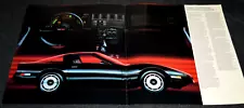 1985 CHEVY CORVETTE ORIGINAL DEALER FOLDOUT POSTER SALES BROCHURE 85 Z51 5.7