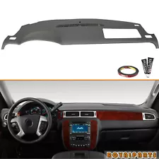 Gray Dashboard for 2007-2014 Chevy Tahoe Suburban Yukon Avalanche Cover Overlay