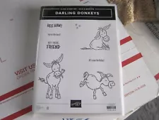 Stampin' Up! - Rubber Stamps "DARLING DONKEYS" - # 155264 - FREE SHIPPING