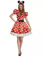 Licensed Disney Minnie Mouse Classic Red Dress Adult Women's Costume Large 12-14