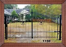 On Sale! Wrought Iron Style Steel Driveway Gate 12' #1150 Residential Security