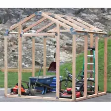 Shelter-It 70087 8 x 7 ft. EZ Builder Peak Shed Framing Kit