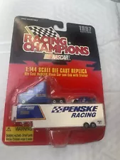 Racing Champions NASCAR Rusty Wallace Penske Stock Car & Cab w/ Trailer 1:144