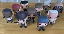 The Walking Dead Out Of Box Funko Pop Lot of 10 , Hershel Rick Negan Glen