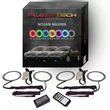 RGB Angel Eye LED Halo kit with RF Remote for 2009-2014 Nissan Maxima Headlights