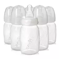 6 PK 4Oz Feeding Glass Premium Proflo Vented plus Bottles for Baby,