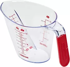 Farberware Pro Angled Measuring Cup, 2 Cup/16 fl. oz. - Red Markings & Handle