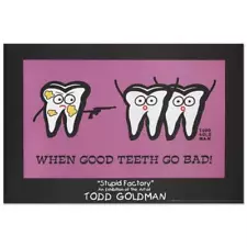 When Good Teeth Go Bad Collectible Lithograph (36 x 24) by Renowned Pop Artist