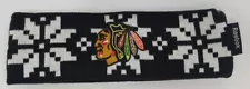 NHL Chicago Blackhawks Black Knit Headband Reebok Center Ice Collection