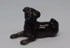 Retired Hagen Renaker Black Pug Puppy Dog