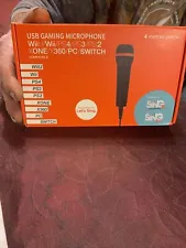 usb gaming microphone wii, ps4,ps3,ps2 xbox1, xbox360 and pc switch