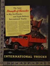 1936 INTERNATIONAL DUMP TRUCK CONSTRUCTION INDUSTRIAL MOTOR TRUCK AUTO ADUP50