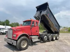 2004 Kenworth W900 25 Yard T/A Hydraulic Dump Truck PTO Cummins bidadoo -Repair