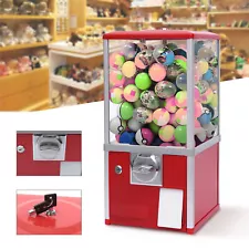 Bulk Vending Gumball Toys Candy Pinballs Machine Dispenser Freestanding W/ Keys