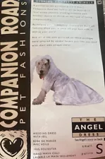 Dog White Wedding Dress W/Veil Apparel Size Small Companion Road Pet Fashions