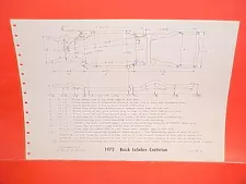 1972 BUICK LESABRE CENTURION CONVERTIBLE 1971 ESTATE WAGON FRAME DIMENSION CHART