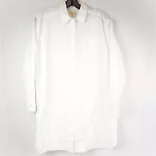 Sezane Maxine Button-Up Long-Sleeve Shirt Dress In White - Women's Size Small