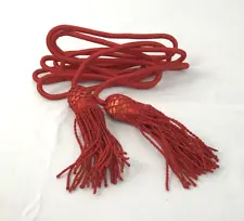 Civil War Red Silk Bugle Cords for Artillery Bugle - Reenactment Musician