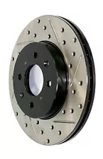 StopTech (127.42080R) SportStop Slotted & Drilled Front Right Rotor