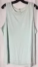 Dip 2x Plus Woman’s Tank Top Light Blue Pull On Shirt Ladies Sleeveless