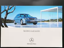 2002 MERCEDES BENZ E-CLASS SALOON (W211) Sales Brochure inc E55 AMG E500