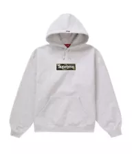 Supreme Camo Ash Grey Box Logo Hoodie Size M Medium FW2023 Hooded Sweatshirt New