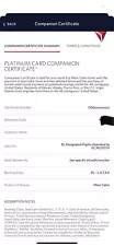 DELTA AIRLINES Companion Pass Certificate expires 12/31/2024