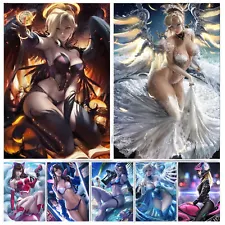 Sexy Gamer E Girl Anime Bikini Print Game Canvas Picture Artwork Poster Wall Art