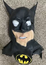 1992 Batman (1989) Michael Keaton Latex Mask Cowl Morris Costumes - Rare