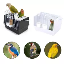 Portable Bird Cage with Food and Water Feeder