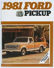 Ford 1981 Pickup F-100 F-150 F-250 F-350 F-350 DR Dealer Sales Brochure