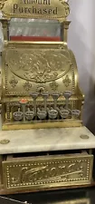 1800s NATIONAL CASH REGISTER MODEL 216 ANTIQUE BRASS