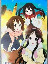 K-ON! Poster A3 Magazine supplement Not for sale Yui Hirasawa Mio Akiyama A01