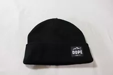 Dope Unisex Adult's Double-Layered Paradise Beanie JW7 Black One Size NWT