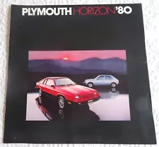 VTG Original Auto Dealer Advertising Sales Brochure 1980 PLYMOUTH HORIZON Mopar