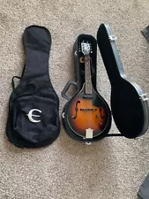 Fender FM-52E SB Acoustic Electric Mandolin with Hard Case & Gig Bag