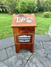 Vintage Taters and Onions Wooden Wood Storage Bin Box Farmhouse Potatoes 23x12x9