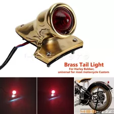 Motorcycle Brass Crocker Style Tail Light Custom for Chopper Bobber Cafe Racer