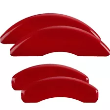 MGP CALIPER 42023SCLCRD Caliper Cover; Powder Coated; Red; Aluminum; Set Of 4