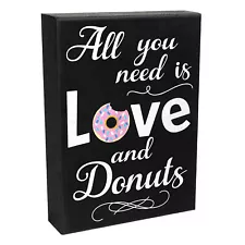 JennyGems Donut Decorations, Donut Signs Donut Decor, Love and Donuts Sign Gift