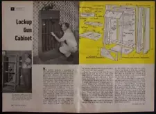 Gun Cabinet holds 5 rifles How-To build PLANS Secure