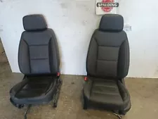 *NOTE* Pair Front Heated Black Leather Seats from 2023 Chevrolet Tahoe 10509244